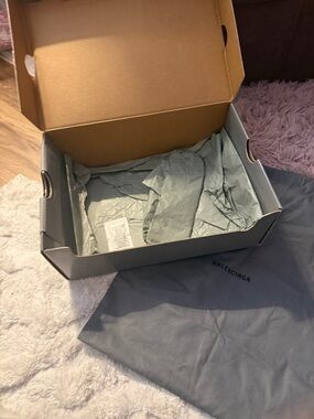 Balenciaga Box and Dust Bag in Light Gray